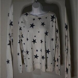 Women's White Star Sweater